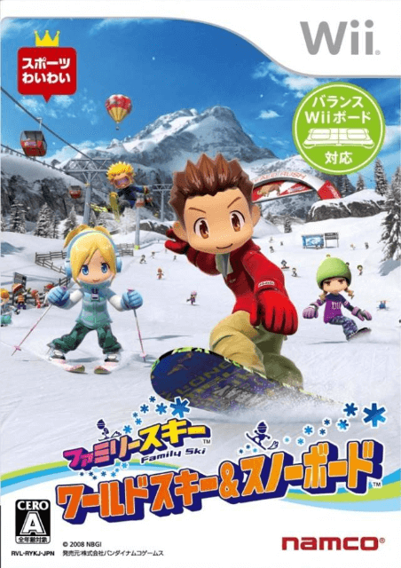 Family Ski: World Ski & Snowboard box art for Wii